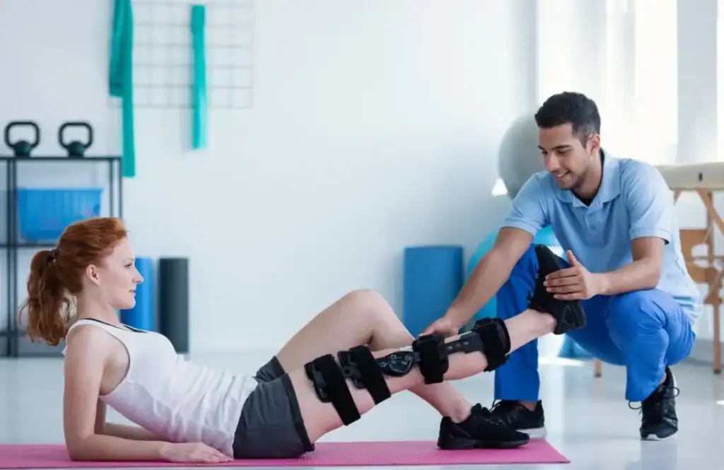 Woman having treatment to help muscle recovery Witley after an injury