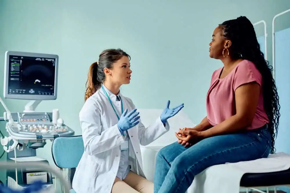 Rejuvenating Intimacy: Exploring Surgical Solutions for Vaginal Laxity 1 Woman have consultation about vaginal laxity Witley